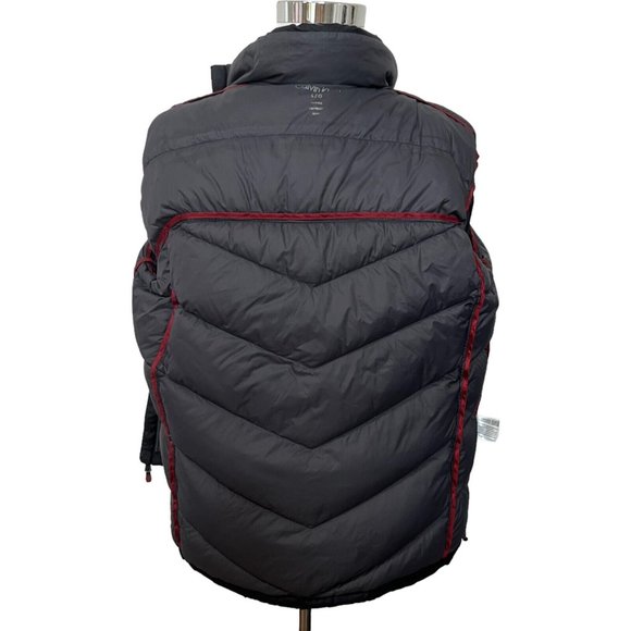 Calvin Klein Jacket Mens Down Insulated Packable Quilted Lightweight Black Large - Picture 4 of 13